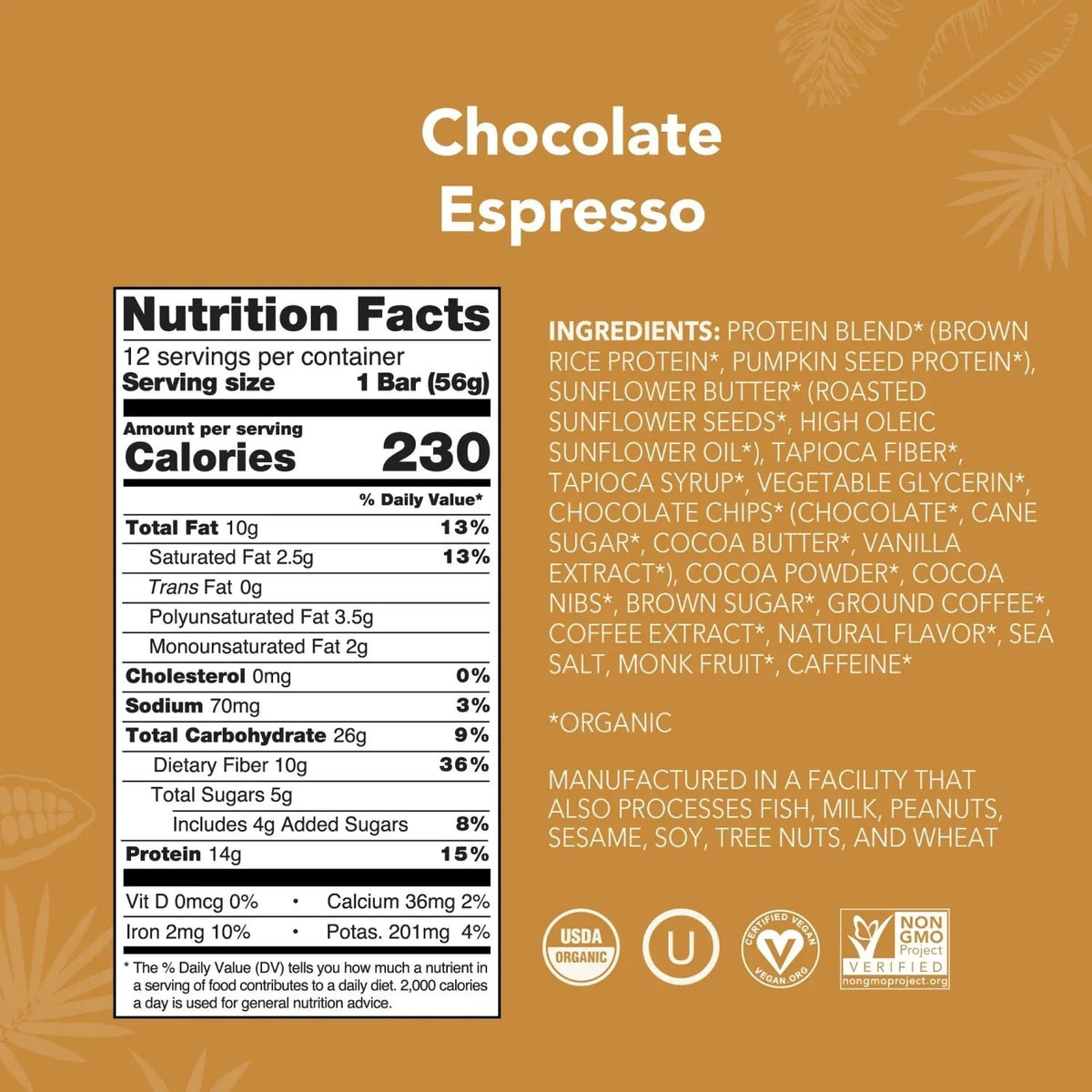 Chocolate Espresso - Protein Bars - Plant-Based Fuel for Busy Days G3