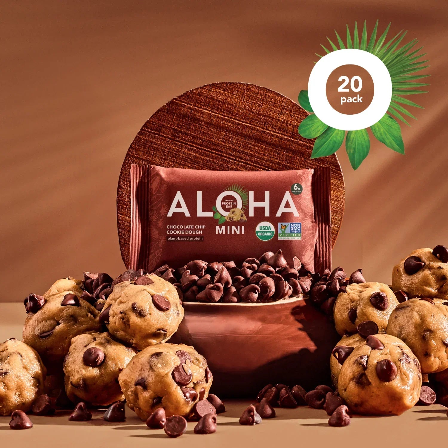 Chocolate Chip Cookie Dough - Mini Bars - Everyday Nutrition Made Delicious
