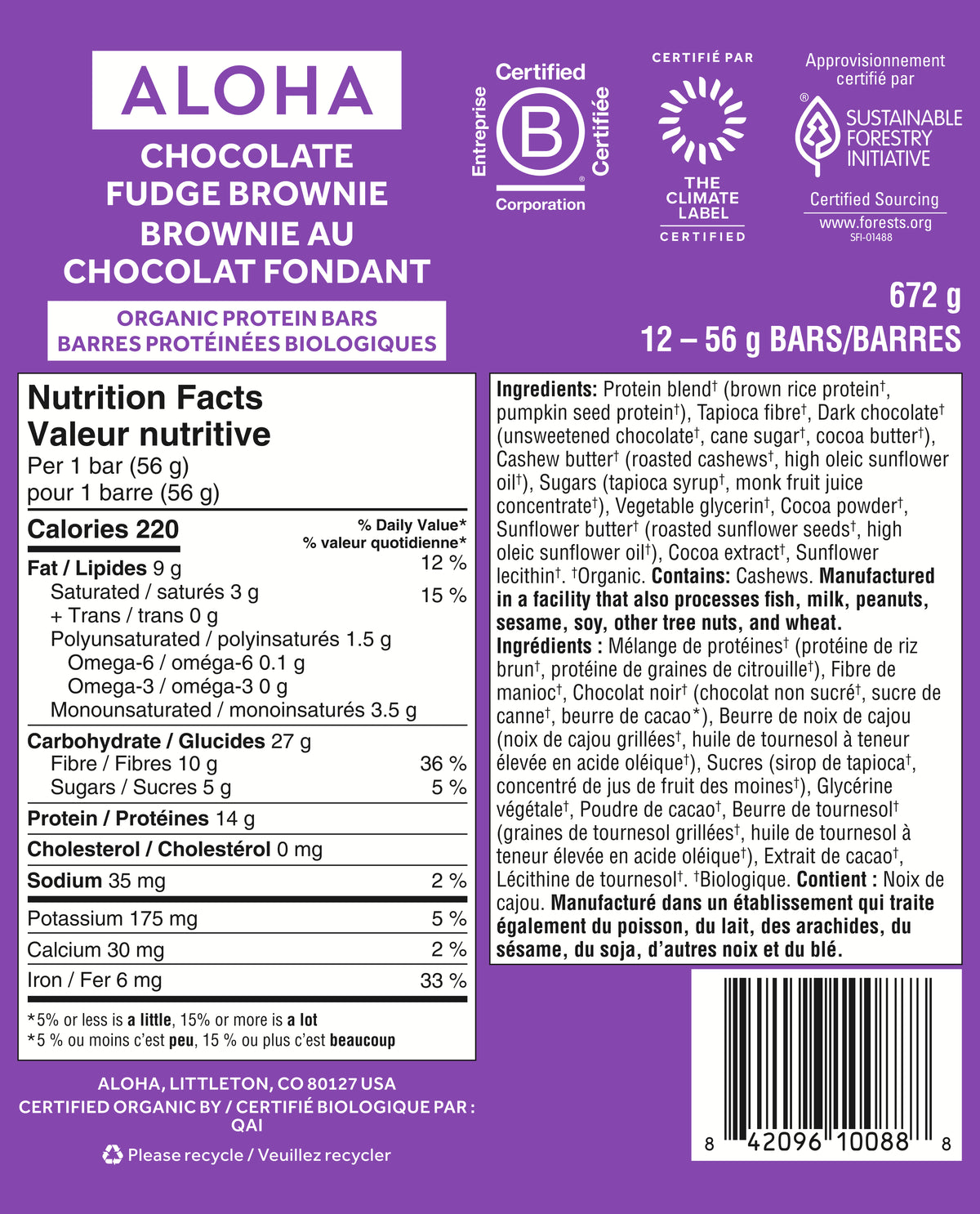 Chocolate Fudge Brownie - Protein Bars (CAD) - Feel-Good Fuel for Any Routine D9