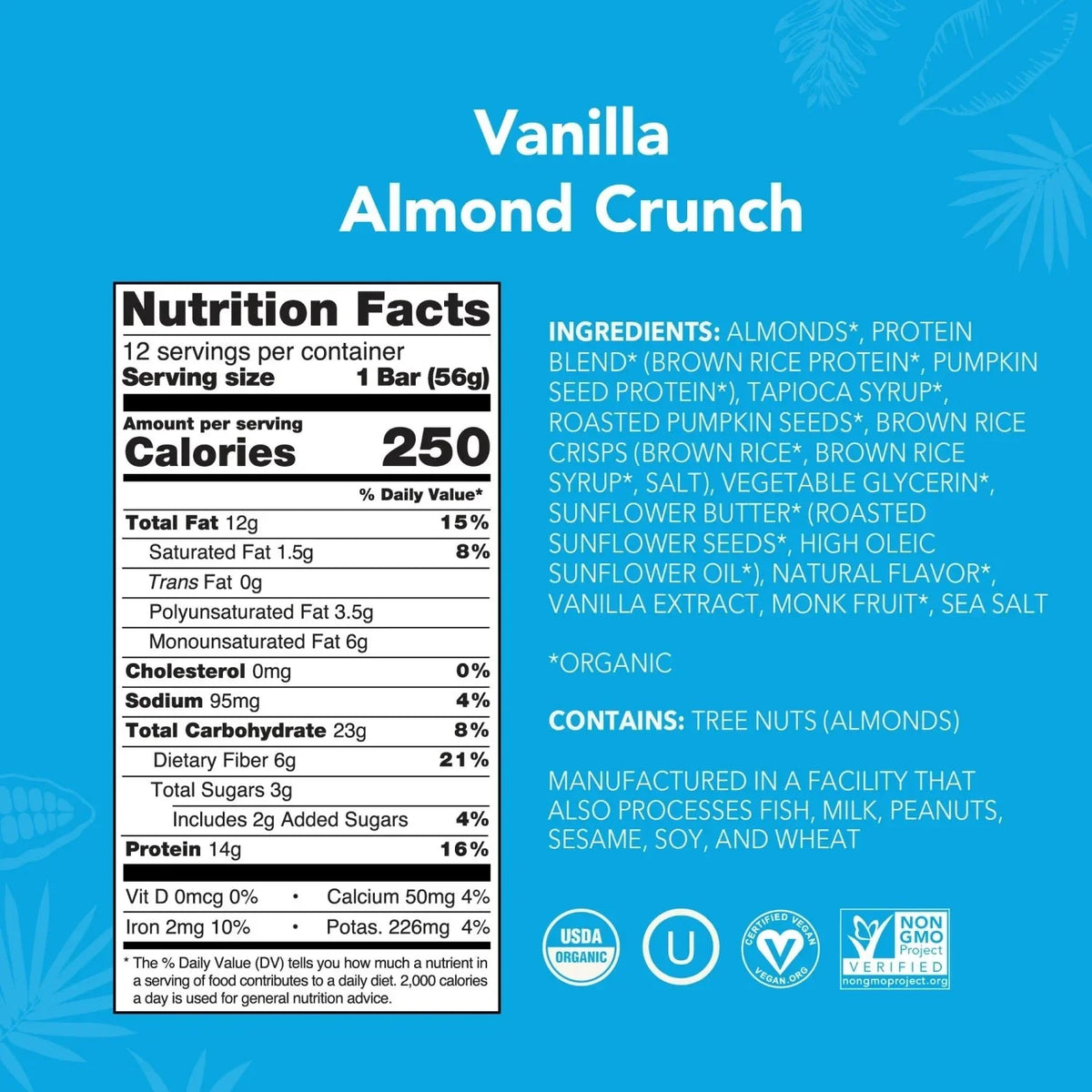 Vanilla Almond Crunch - Protein Bars - Protein-Packed and Ready to Go R6