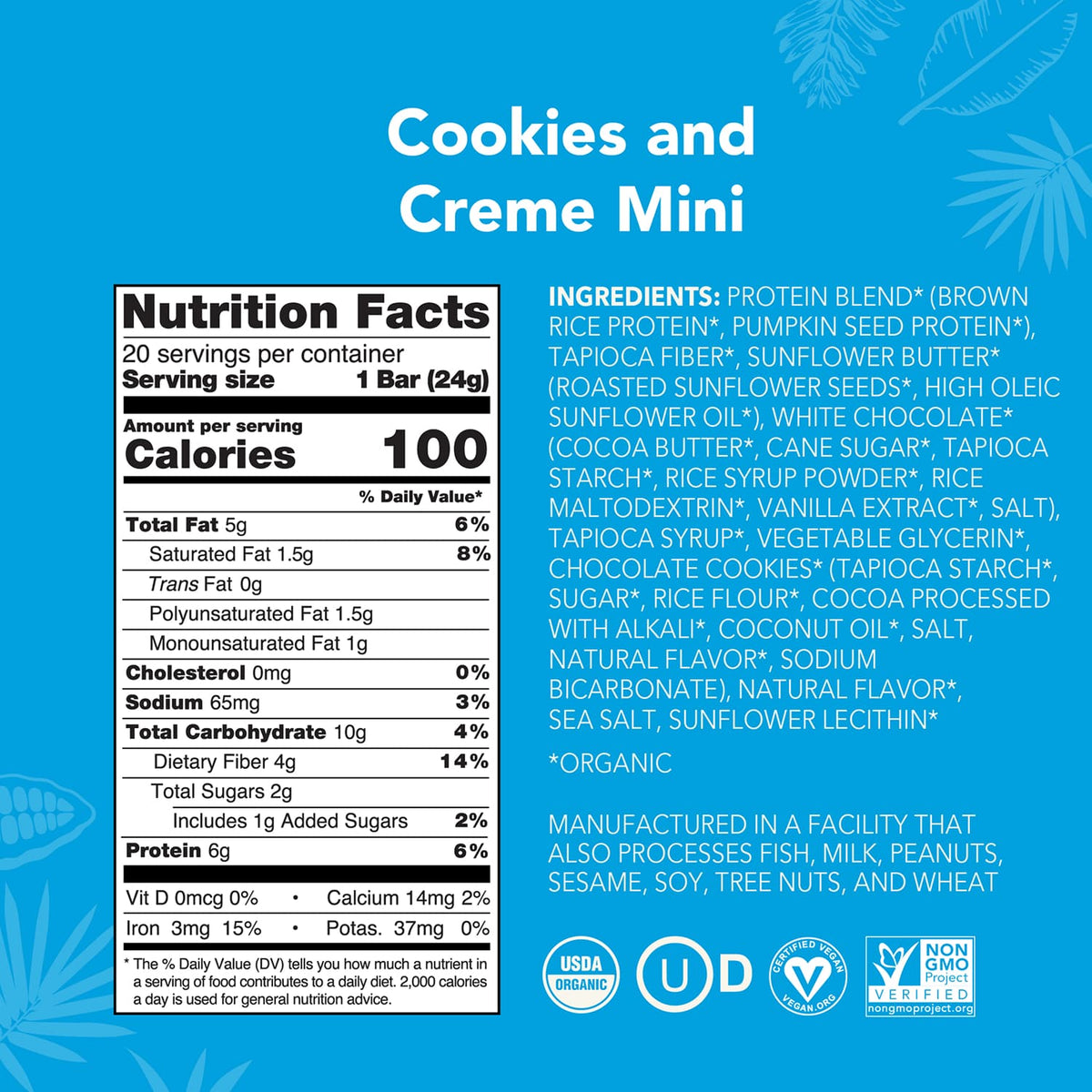 Cookies and Creme - Mini Bars - A Better Snack for Every Day V3
