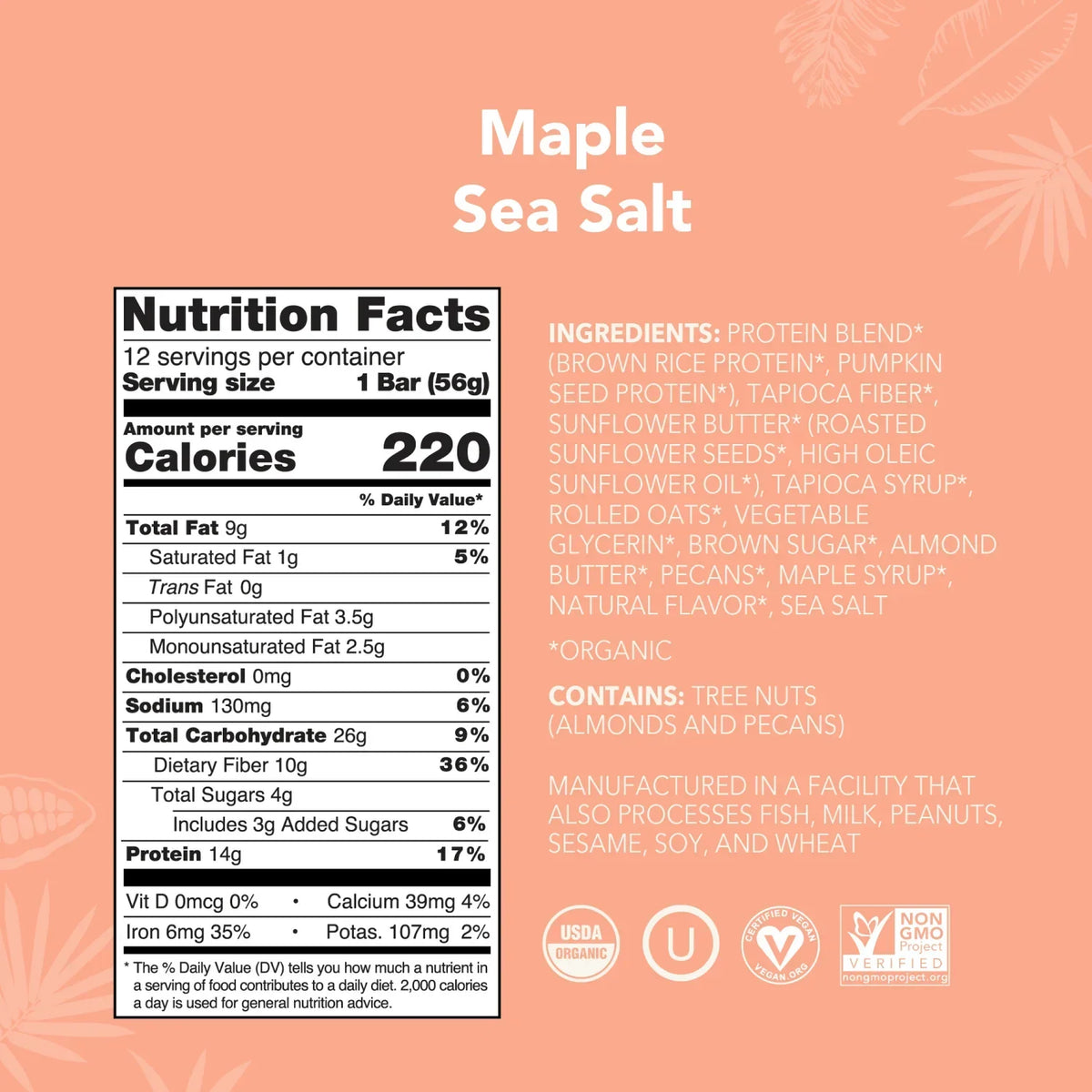 Maple Sea Salt - Protein Bars - Protein-Packed and Ready to Go G2