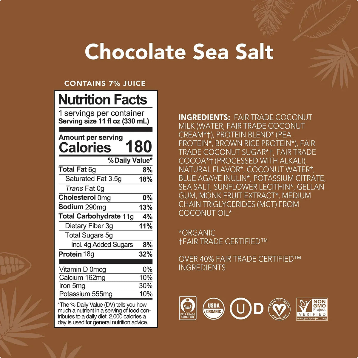 Chocolate Sea Salt - Protein Drinks - Clean Energy, Deliciously Made D1