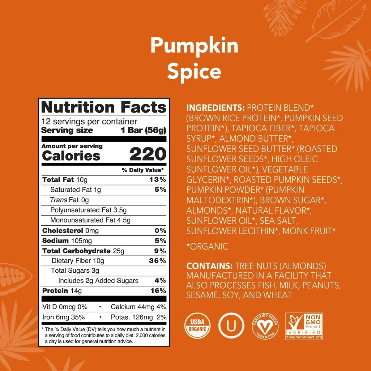 Pumpkin Spice - Protein Bars - Protein-Packed and Ready to Go T7